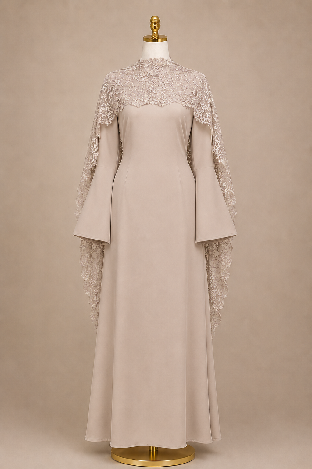 LACY DRAPE DRESS