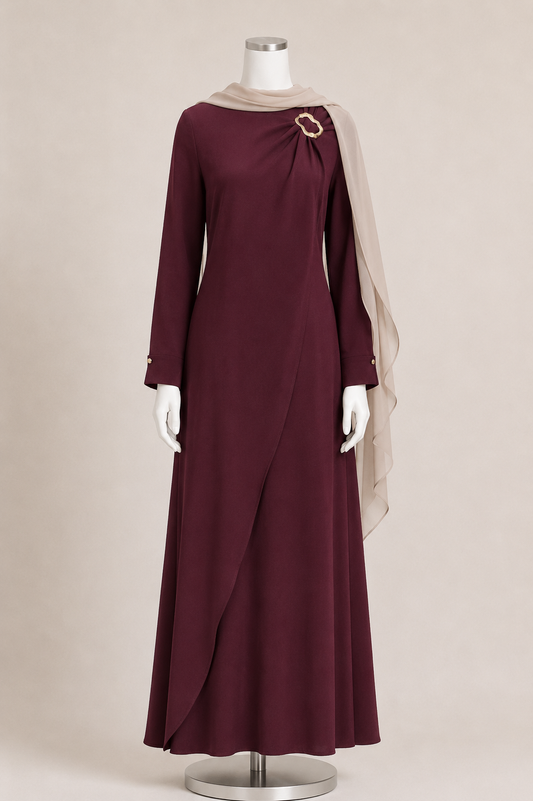 NAIMA DRESS (MULBERRY)