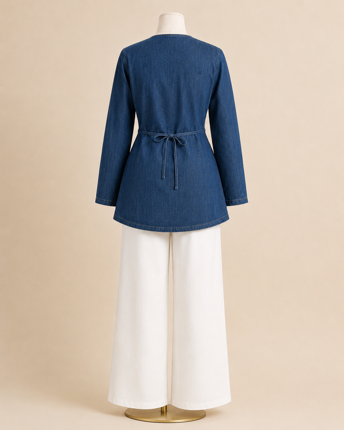HALA DENIM TOP (DARK)