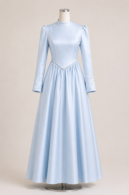 LILA EVENING DRESS (POWDER BLUE)