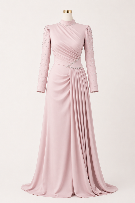 GAZAL EVENING DRESS (ROSE)