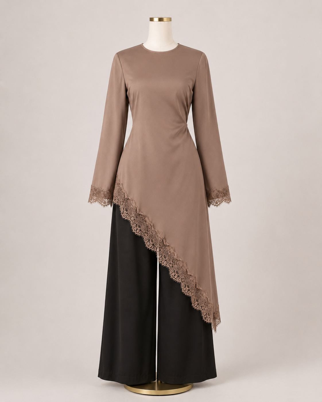 NOORA LACE TOP (MOCHA)