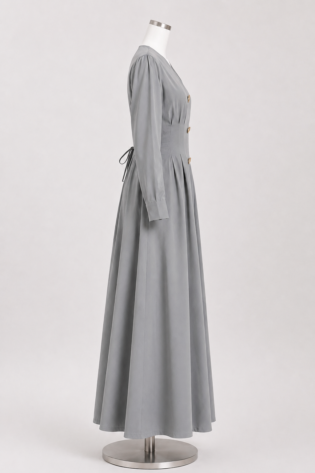 ZAINAH PLEATED DRESS (GREY)