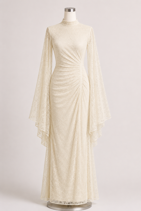 LYANA EVENING DRESS (CREAM)