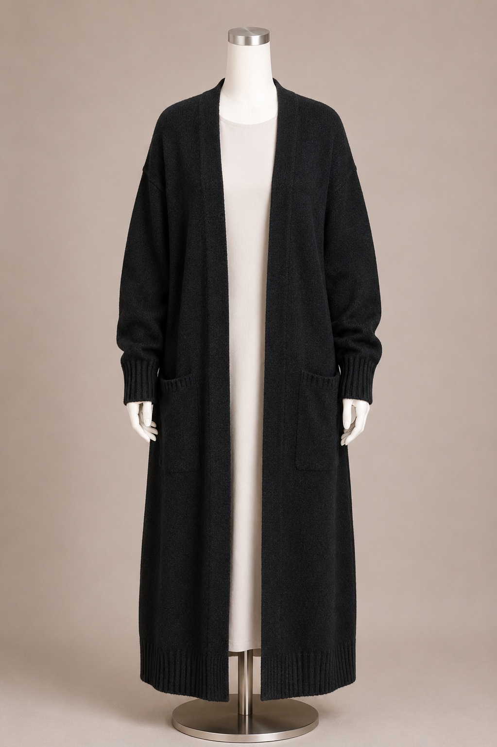 SAMA KNIT CARDIGAN (BLACK)