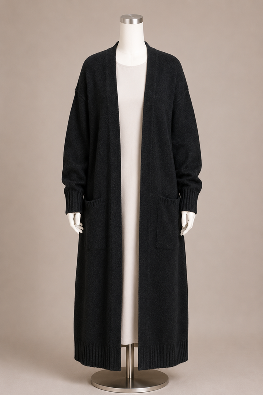 SAMA KNIT CARDIGAN (BLACK)