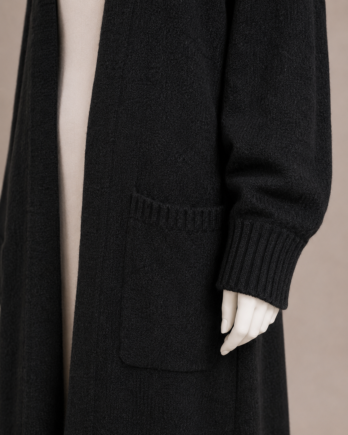SAMA KNIT CARDIGAN (BLACK)