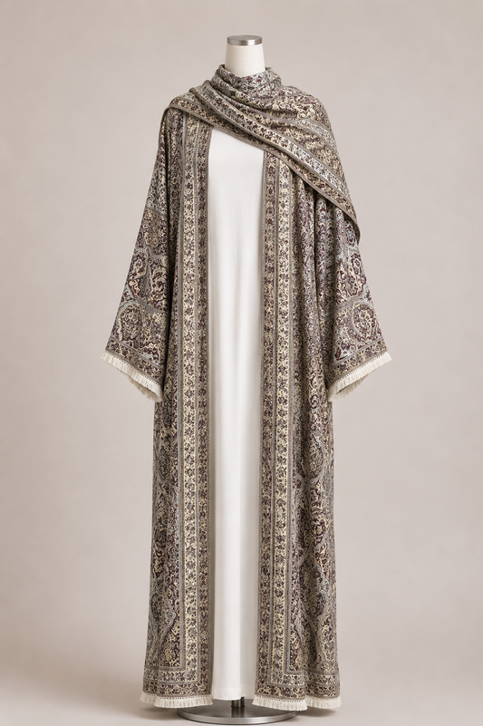 PASMINA ABAYA (MULBERRY)