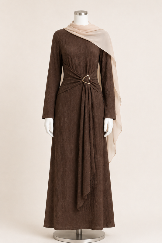 LOUJANE DRESS (TRUFFLE)