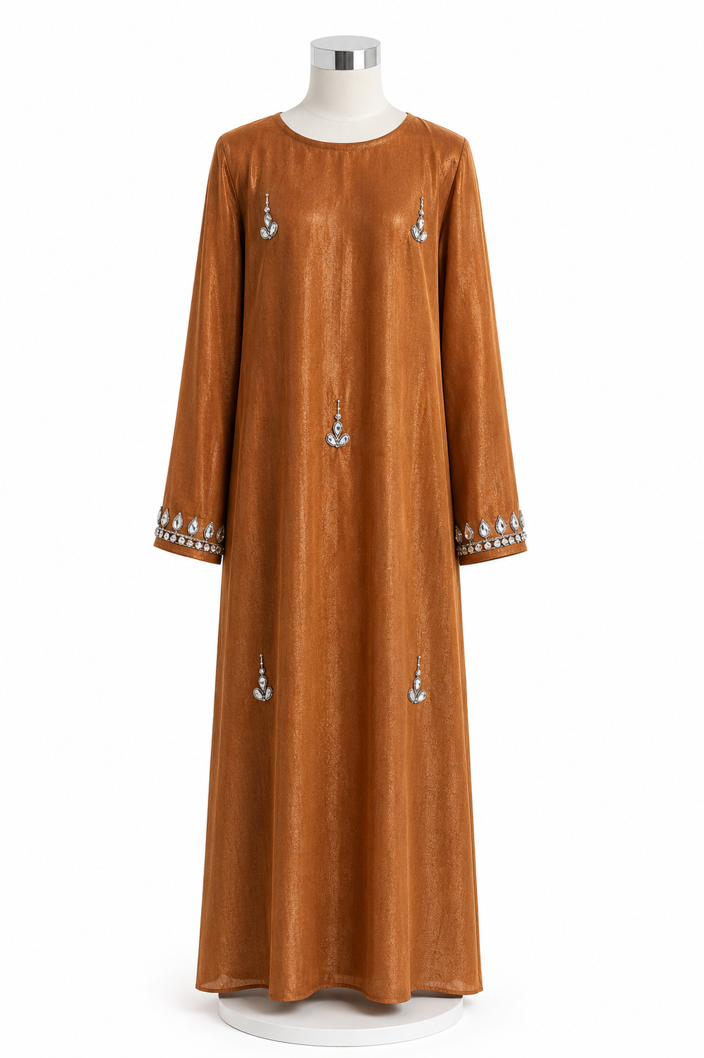 KIDS CRYSTAL DRESS (RUST)