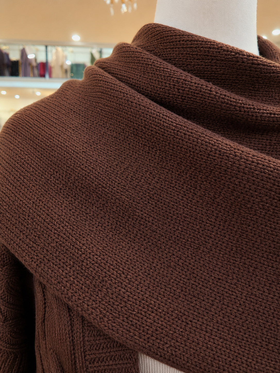 SARA CARDIGAN SET (CHOCOLATE)