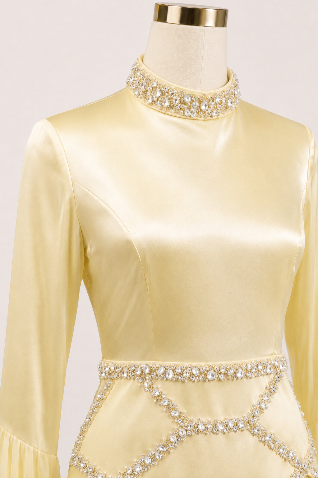 NOELLE EVENING DRESS (BUTTER YELLOW)