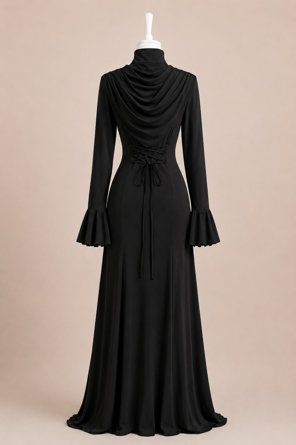 NAILA EVENING DRESS (BLACK)