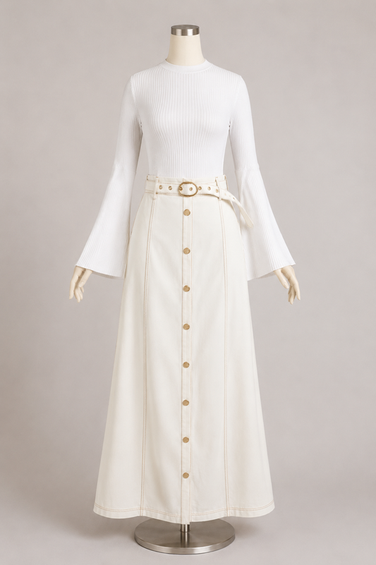 PANELED SKIRT