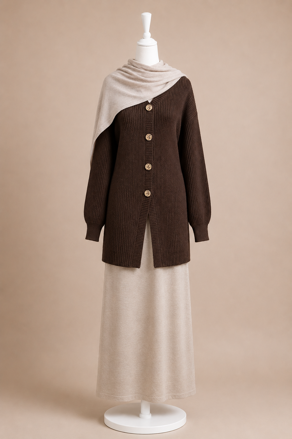 KNIT JUMPER (COFFEE)